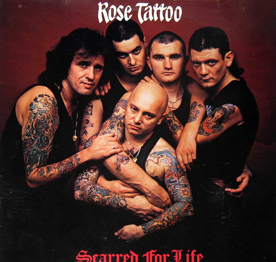 Front Cover Photo Of ROSE TATTOO - Scarred for Life 12" Vinyl LP Album