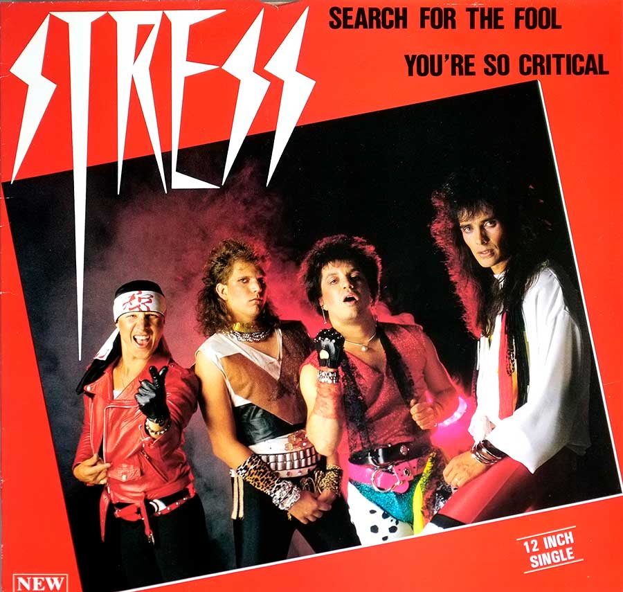 Front Cover Photo Of STRESS - Search For The Fool / You're So Critical 12" Maxi-Single Vinyl
