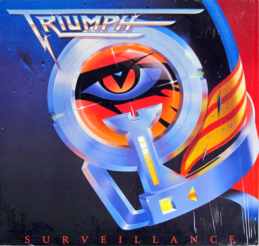 TRIUMPH Surveillance Canadian Hard Rock 12" LP Vinyl Album front cover https://vinyl-records.nl