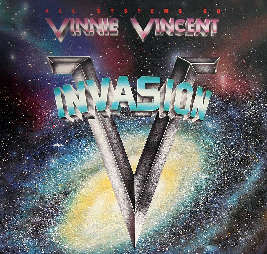 VINNNIE VINCENT - Invasion All Systems Go Ex-Kiss 12" Vinyl LP Album front cover https://vinyl-records.nl