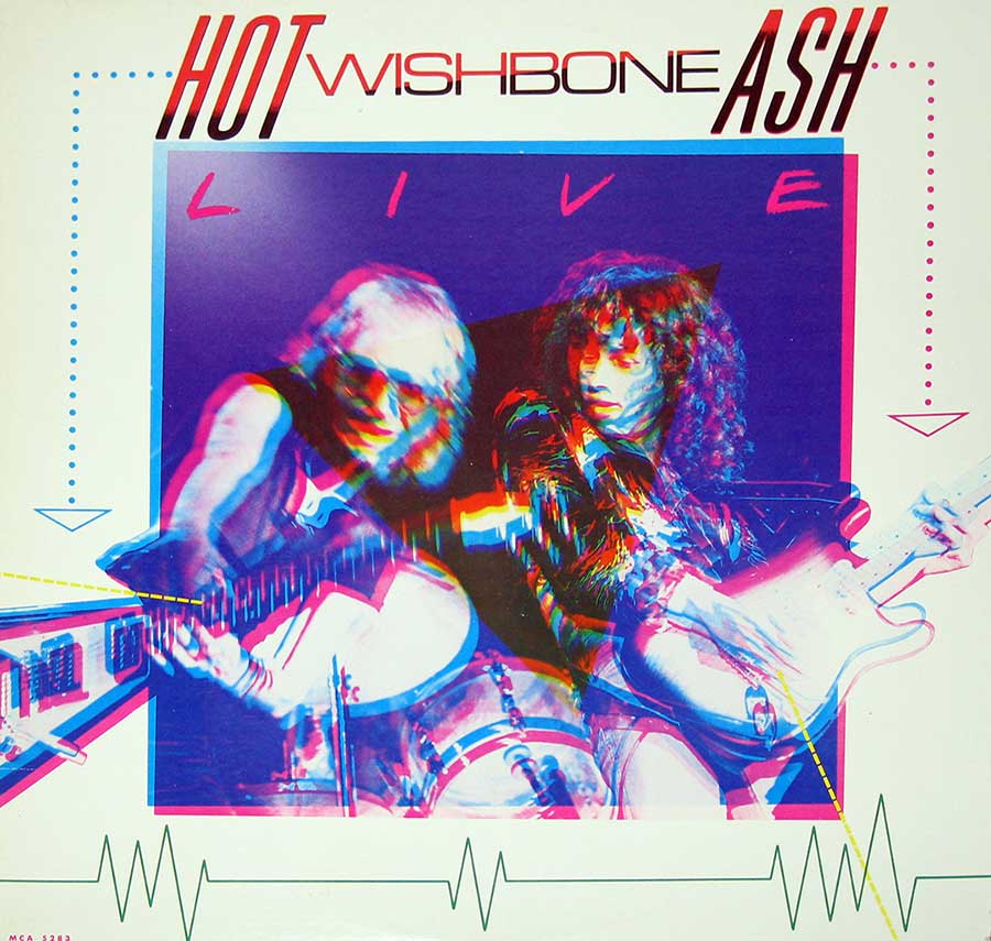 WISHBONE ASH - Hot Ash Live 12" Vinyl LP Album front cover https://vinyl-records.nl
