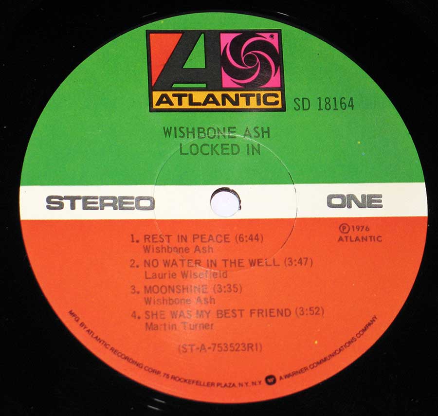 "Locked In " Record Label Details: Green, White and Orange ATLANTIC SD 18164 , ST-A-753523R1 
