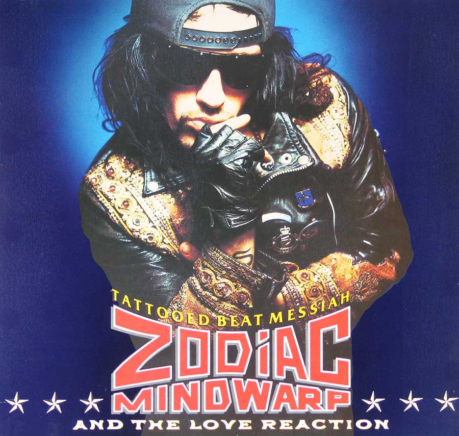ZODIAC MINDWARP & THE LOVE REACTION - Tattooed Beat Messiah 12" Vinyl LP Album front cover https://vinyl-records.nl