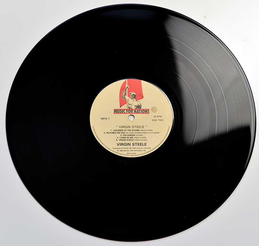 Photo of Side One of VIRGIN STEELE – Self-Titled Debut Album 