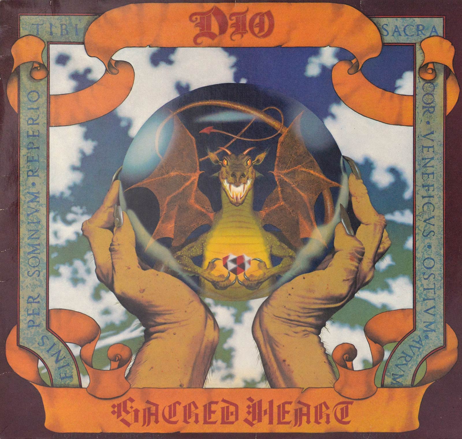 Album Front Cover Photo of DIO - Sacred Heart ( 1985, Europe ) 
