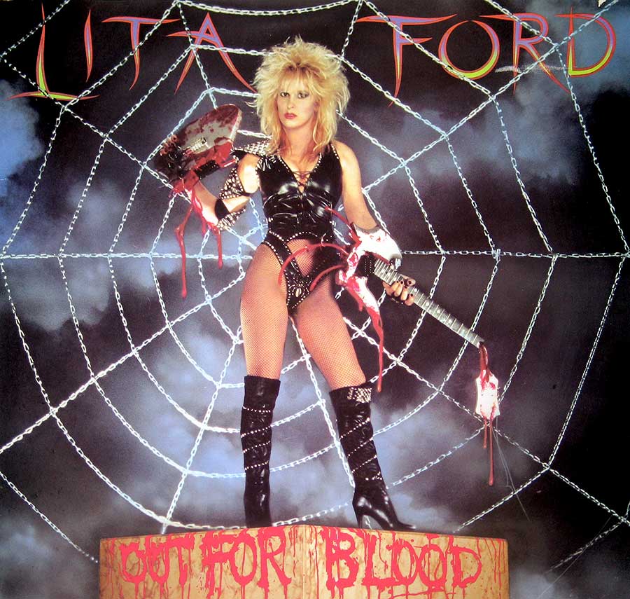 Front Cover Photo Of Lita Ford - Out For Blood
