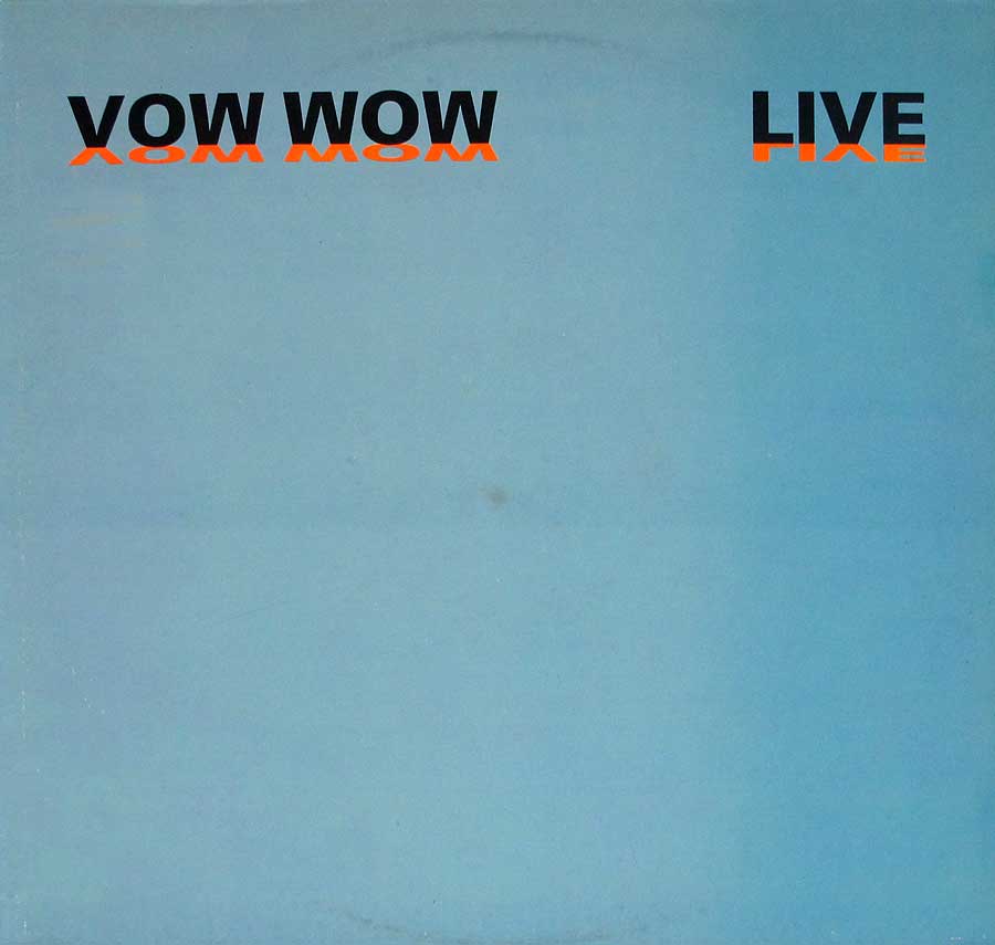 VOW WOW -Live Orig UK Passport Records 12" LP VINYL ALBUM
 front cover https://vinyl-records.nl