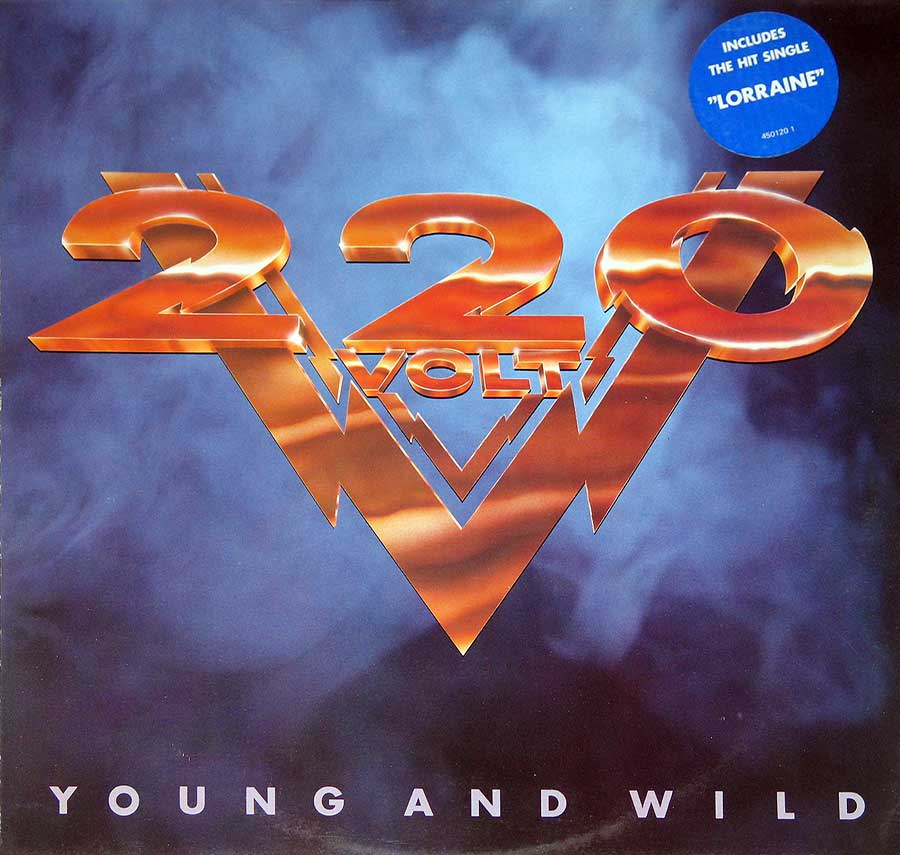 220 VOLT - Young and Wild 12" Vinyl LP Album front cover https://vinyl-records.nl