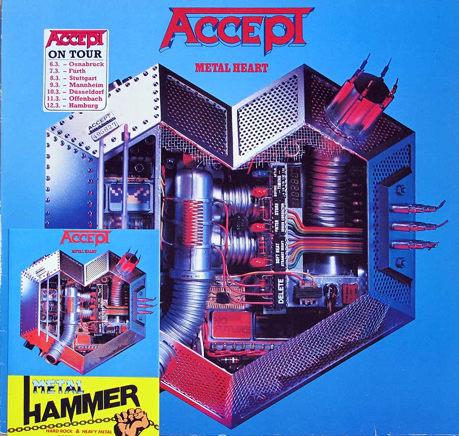 ACCEPT Russian Roulette German Heavy/Speed Metal 12 LP Vinyl