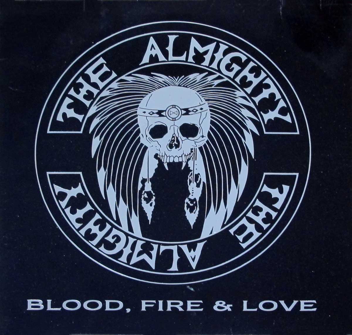 High Resolution Photo Album Front Cover of THE ALMIGHTY - Blood, Fire & Love https://vinyl-records.nl