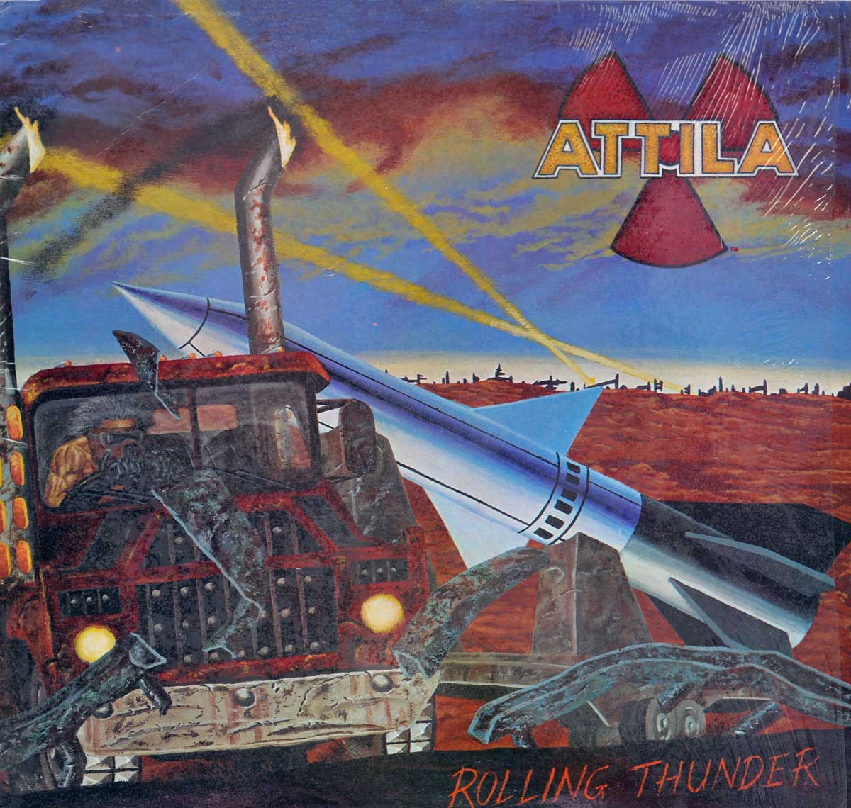 High Resolution Photo Album Front Cover of ATTILA - Rolling Thunder (USA) https://vinyl-records.nl
