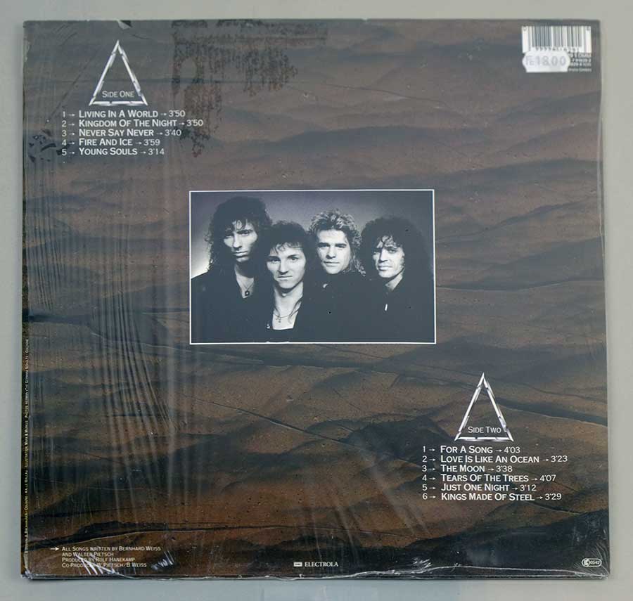 High Resolution Photo Album Back Cover of AXXIS – Kingdom Of The Night https://vinyl-records.nl