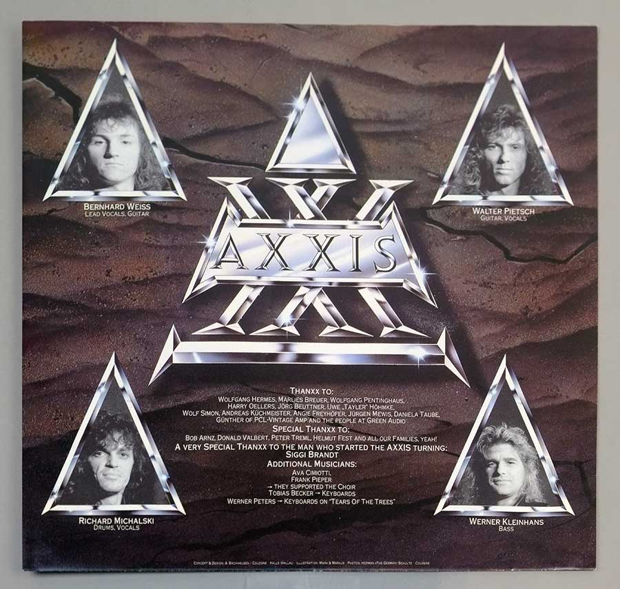 High Resolution Photo  of the  Original Custom Inner Sleeve (OIS) #1 of AXXIS – Kingdom Of The Night https://vinyl-records.nl