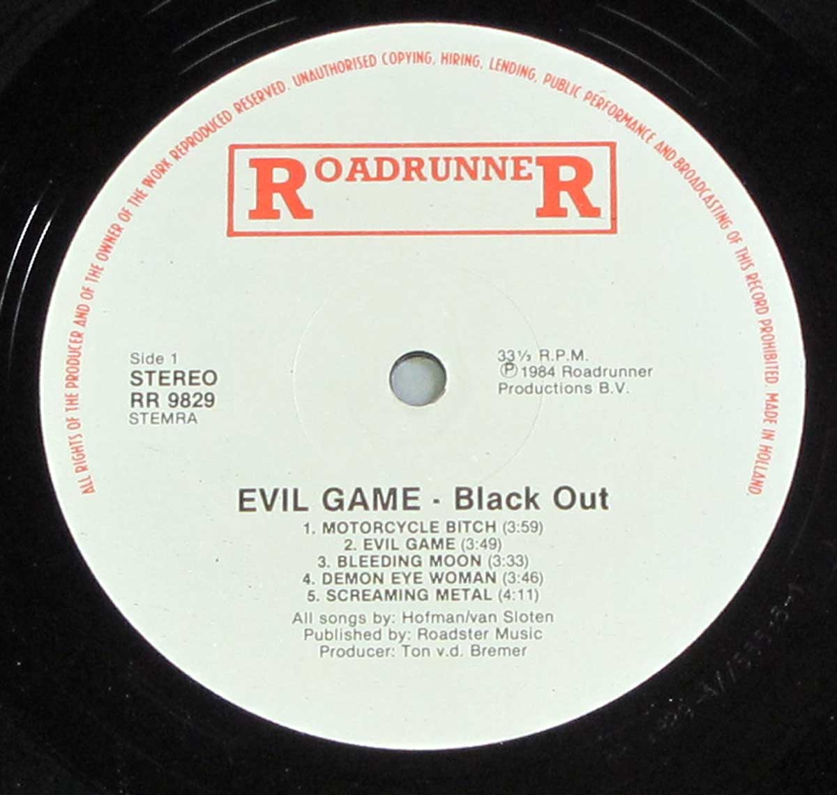 BLACK OUT Evil Game is the first and only official album released by ...