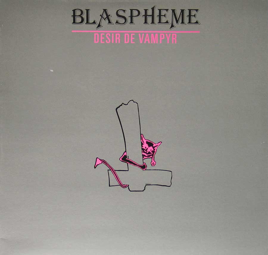 High Resolution Photo Album Front Cover of Blaspheme - Desir de Vampyr https://vinyl-records.nl