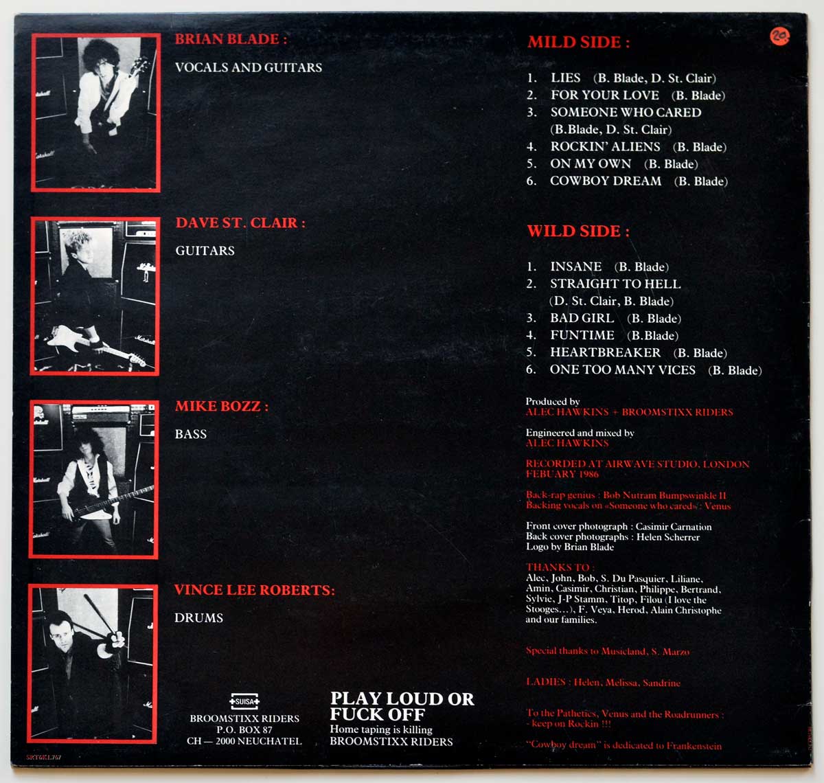 High Resolution Photo Album Back Cover of BROOMSTIXX RIDERS - Rockin' Aliens https://vinyl-records.nl