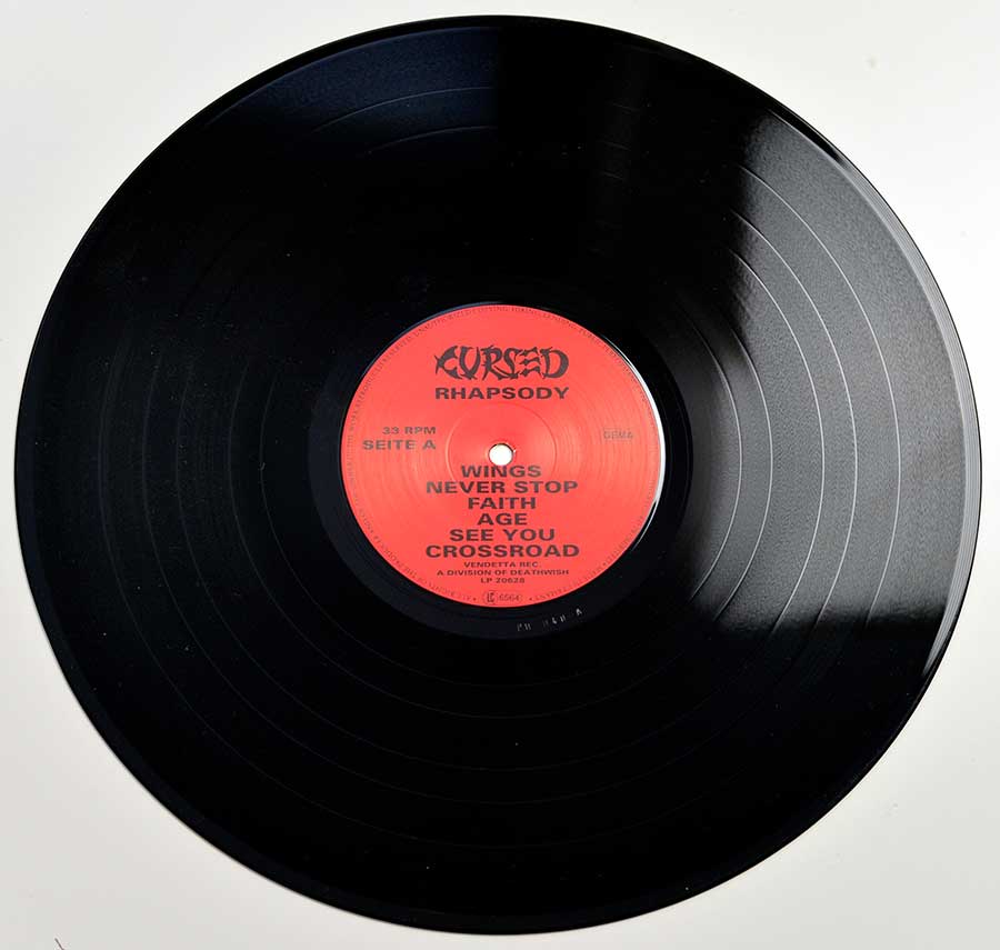 Photo of record Side One: of CURSED - Rhapsody 