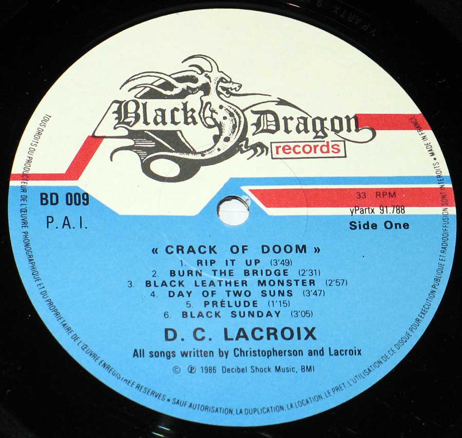 Front Cover Photo Of Crack of Doom by D.C. Lacroix 