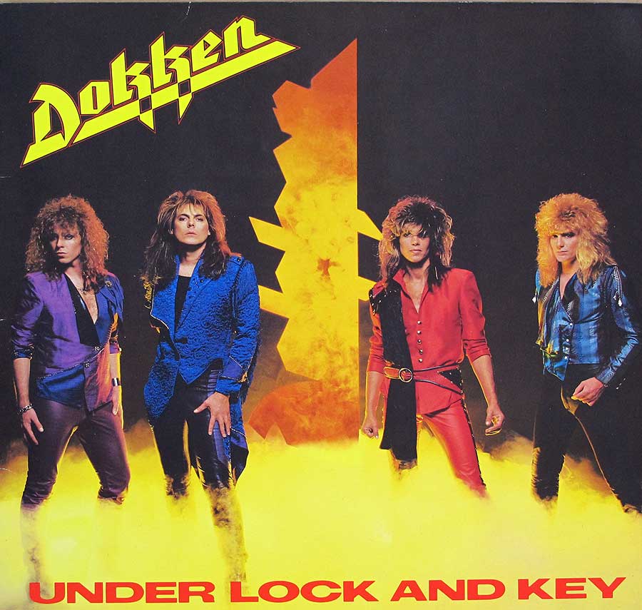 DOKKEN - Under Lock And Key Elektra Records 12" Vinyl Lp Album front cover https://vinyl-records.nl