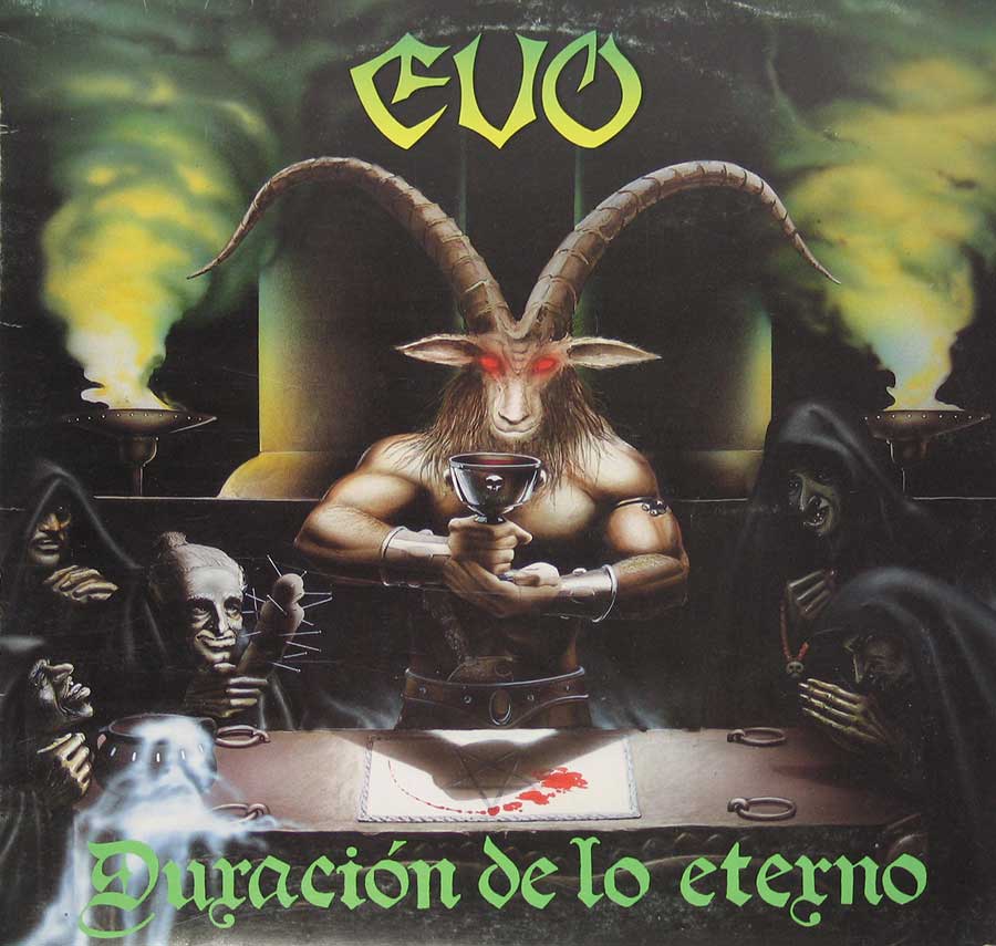 EVO - Duracion De Lo Eterno - Megarare Spanish Heavy Metal 12" VINYL LP ALBUM
 front cover https://vinyl-records.nl
