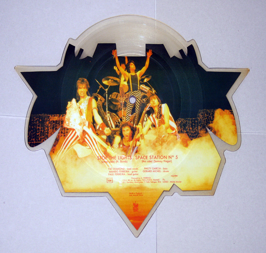 Photo of Side Two of H-BOMB - Stop the Lights / Space Station No 5 Shaped Picture Disc 