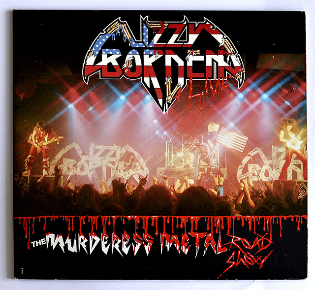 Album Front cover Photo of LIZZY BORDEN - The Murderess Metal Road Show MBR Metal Blade Records https://vinyl-records.nl/