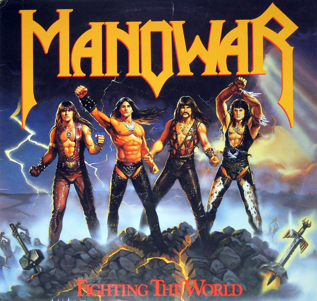 High Resolution Photo of Manowar Fighting The World ( USA ) 