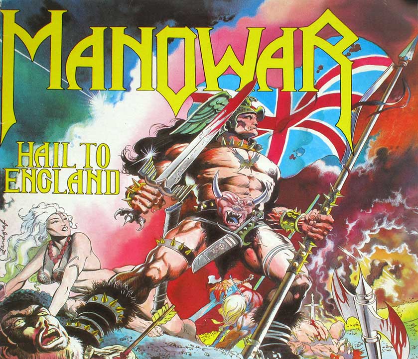 large album front cover photo of: MANOWAR  HAIL TO ENGLAND 