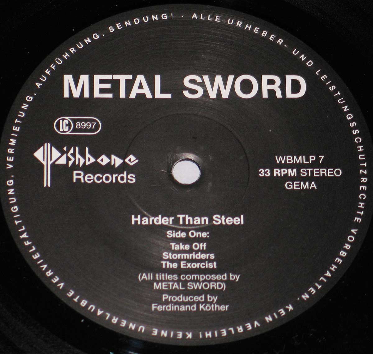 Photo of record 1 of METAL SWORD - Harder Than Steel 