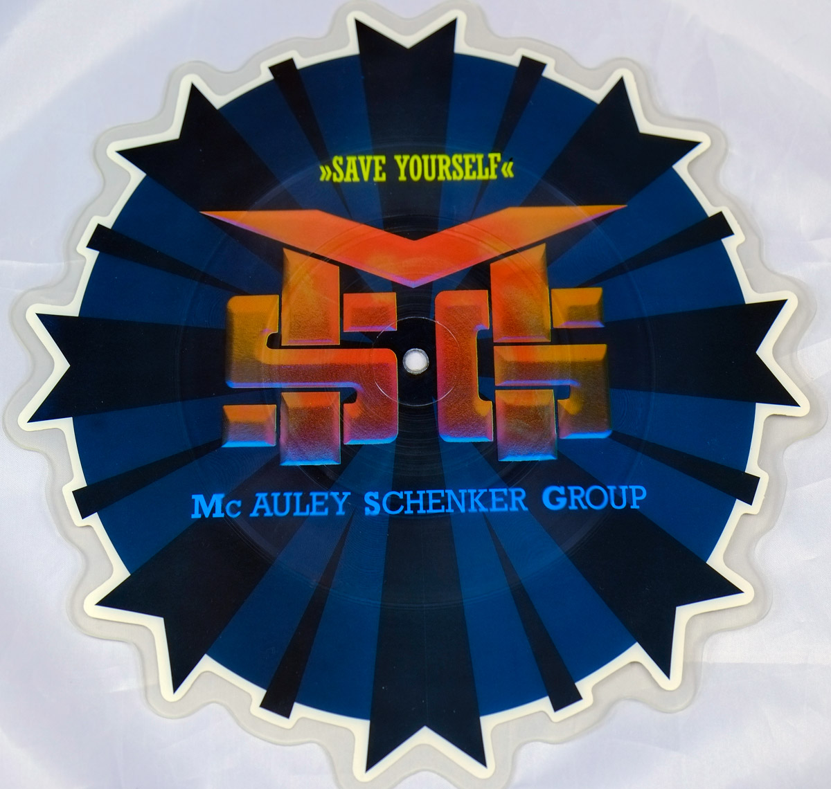 High Resolution Photo of MCAULEY SCHENKER GROUP SAVE YOURSELF Shaped PICTURE DISC  