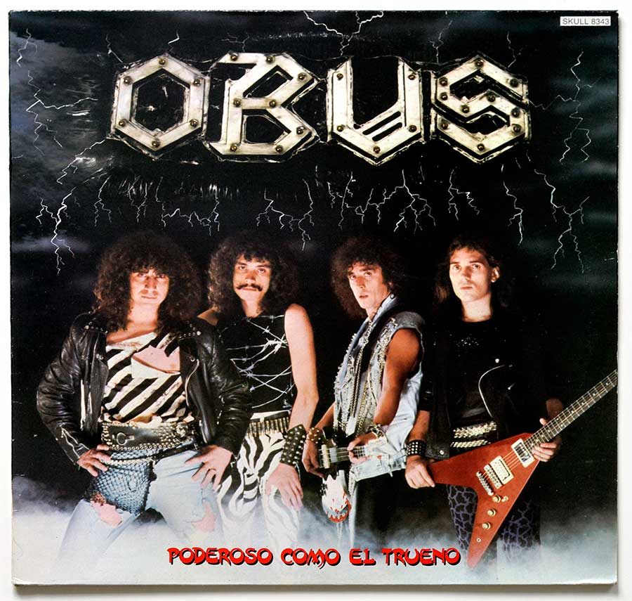 OBUS - Poderoso Como El Trueno 12" Vinyl LP Album front cover https://vinyl-records.nl