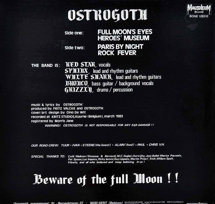 High Resolution Photo #21 OSTROGOTH - Full Moons Eyes