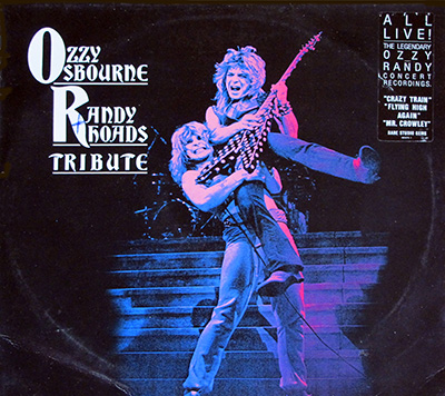OZZY OSBOURNE RANDY RHOADS - Tribute Double LP Cover
