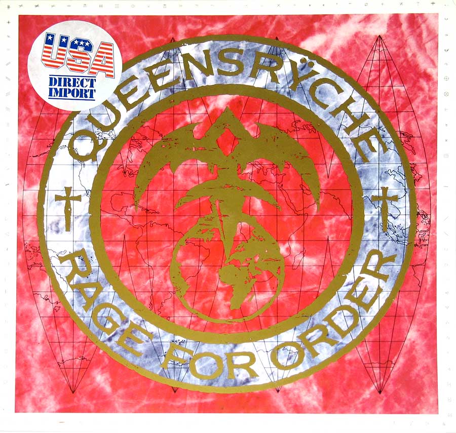 Front Cover Photo Of QUEENSRYCHE - Rage For Order USA Import 12" Vinyl LP Album