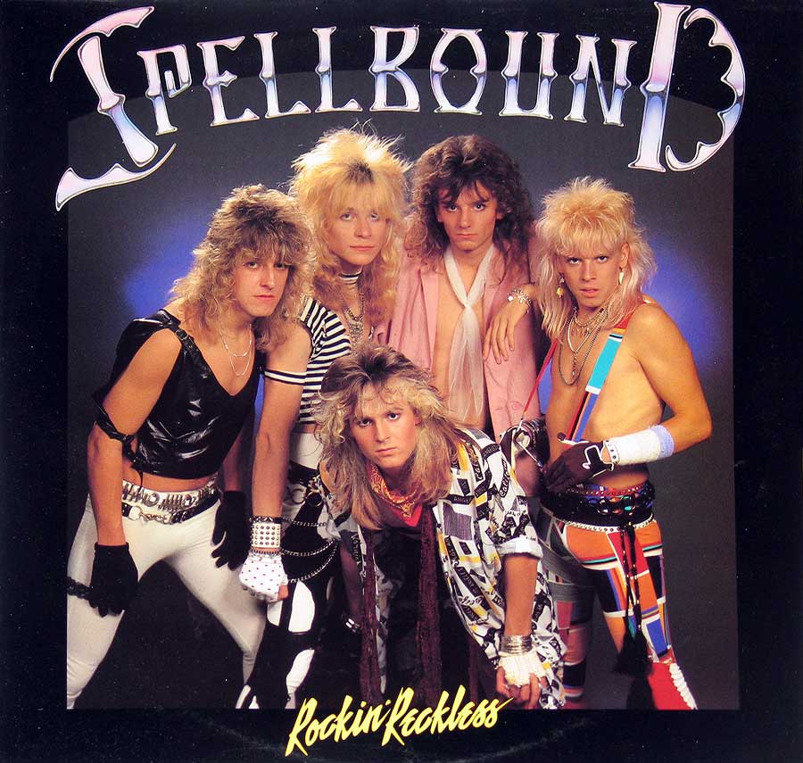 Group photo of the Spellbound band on the front cover
