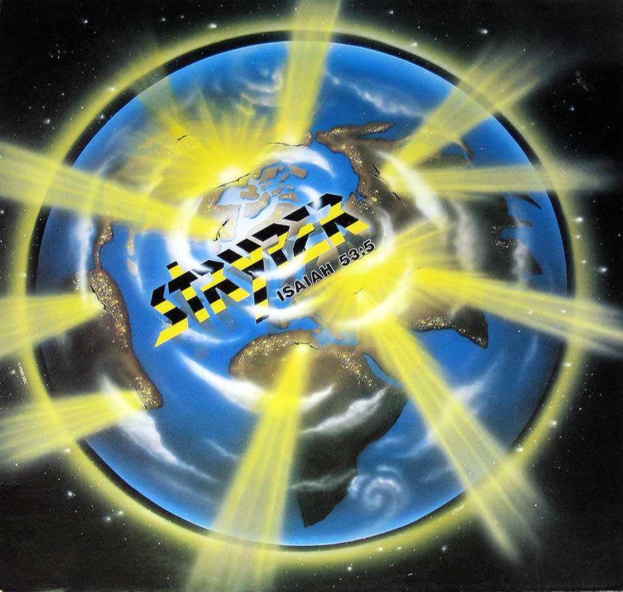 Front Cover Photo Of STRYPER - The Yellow and Black Attack 12" Vinyl LP Album
