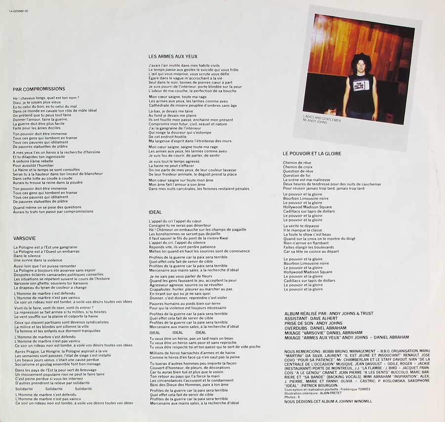 Photo of "TRUST - self-titled Ideal Gatefold Cover" 12" LP Sleeve 