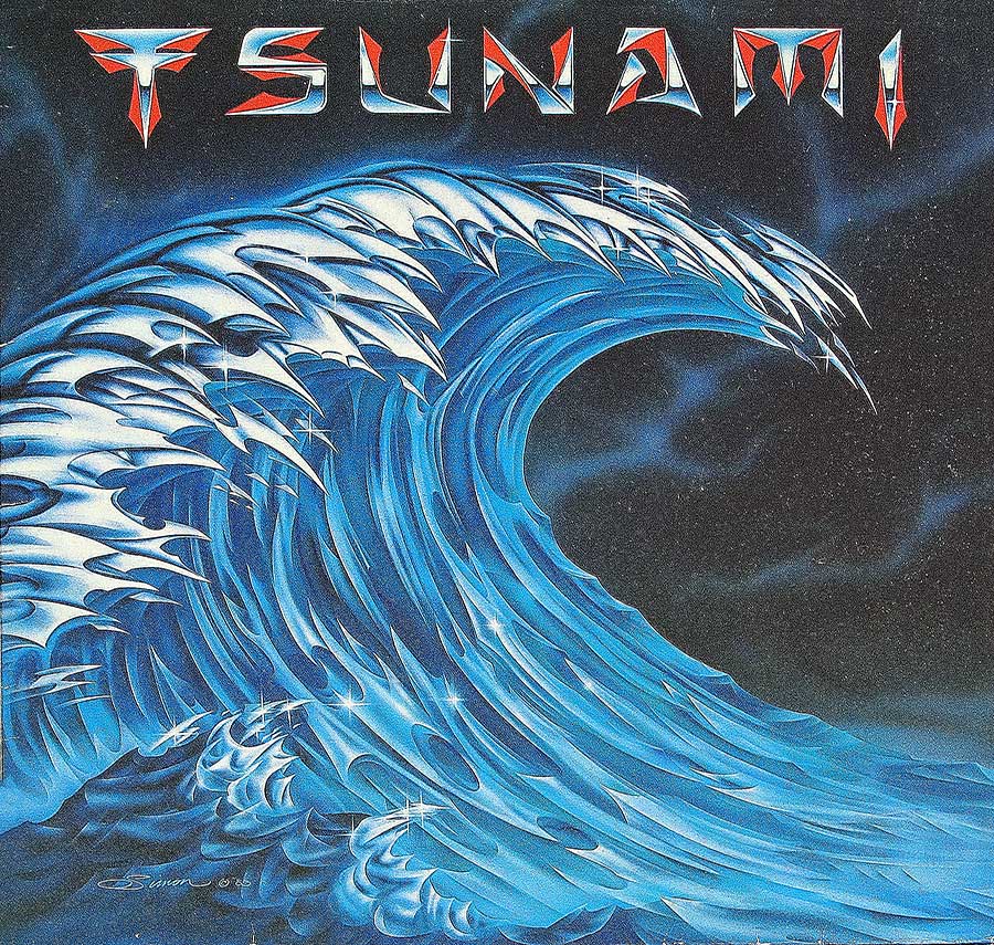 TSUNAMI - Self-Titled Gatefold Cover Enigma Records 12" LP Vinyl Album front cover https://vinyl-records.nl
