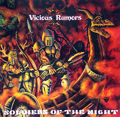 VICIOUS RUMORS - Soldiers of the Night album front cover vinyl lp album https://vinyl-records.nl