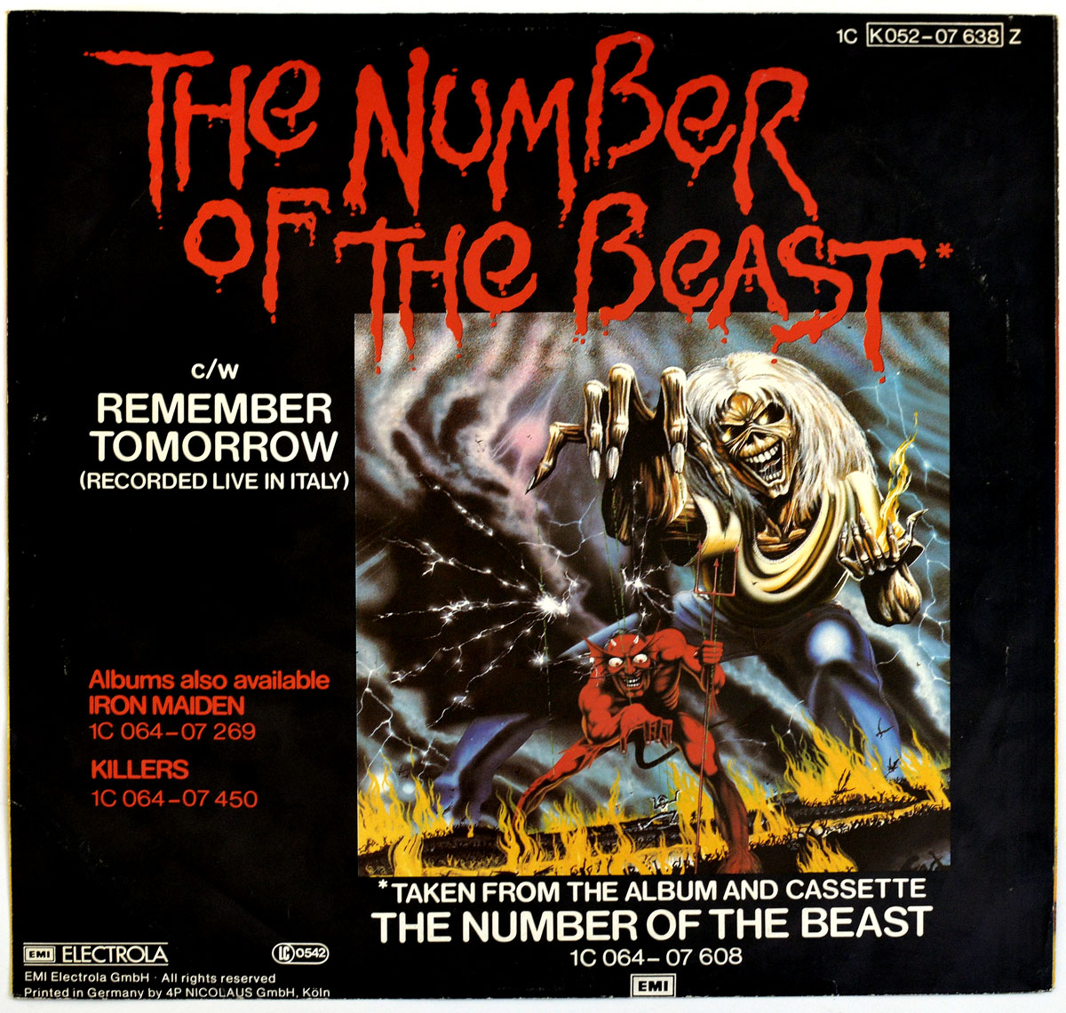 iron maiden the number of the beast album cover