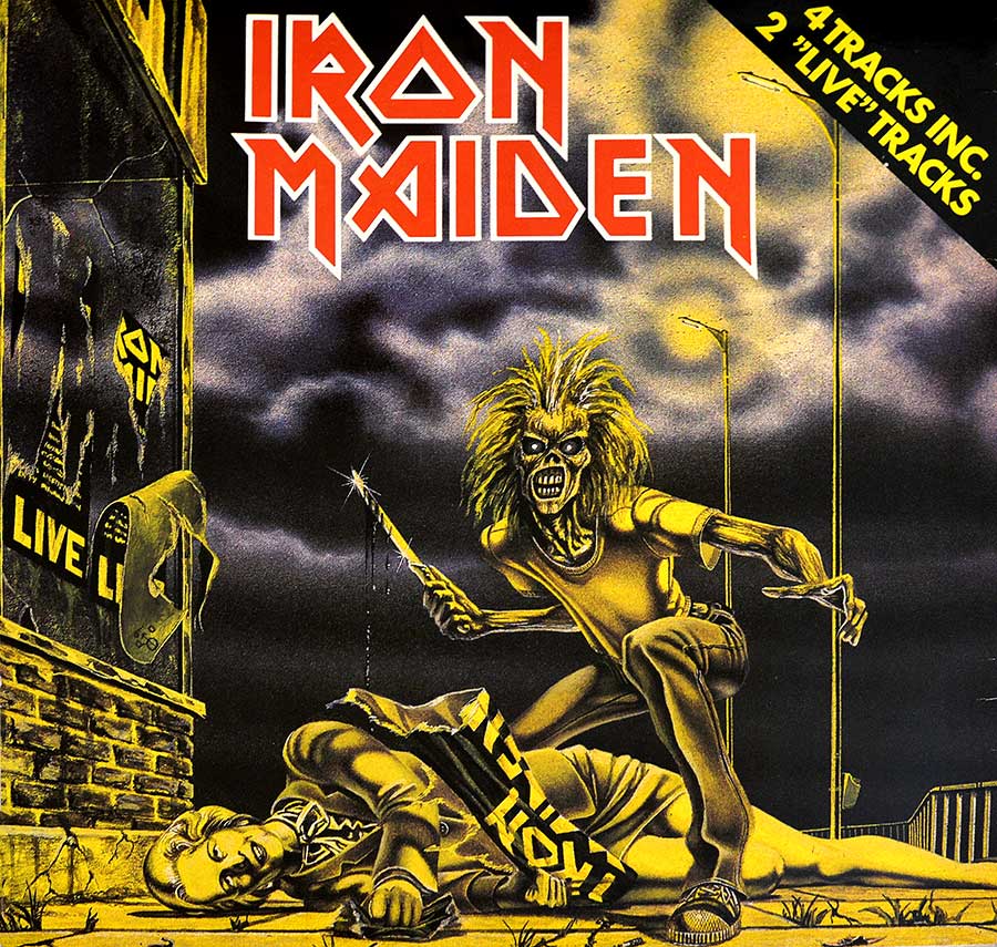 IRON MAIDEN - Sanctuary Netherlands 12" EP VINYL Record
 front cover https://vinyl-records.nl