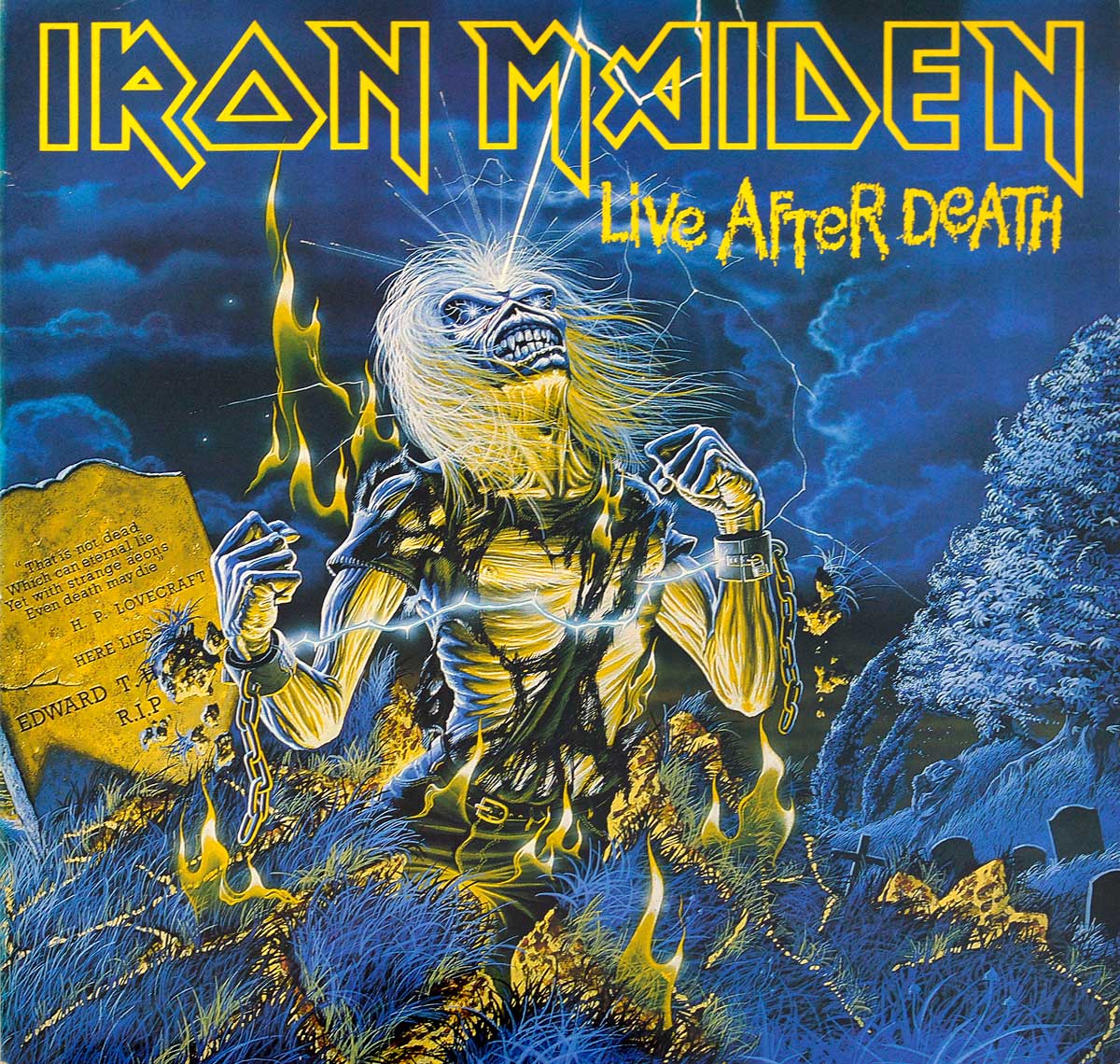 large album front cover photo of: IRON MAIDEN Live After Death 2LP (incl. Booklet) (EU)  12"  ALBUM VINYL  