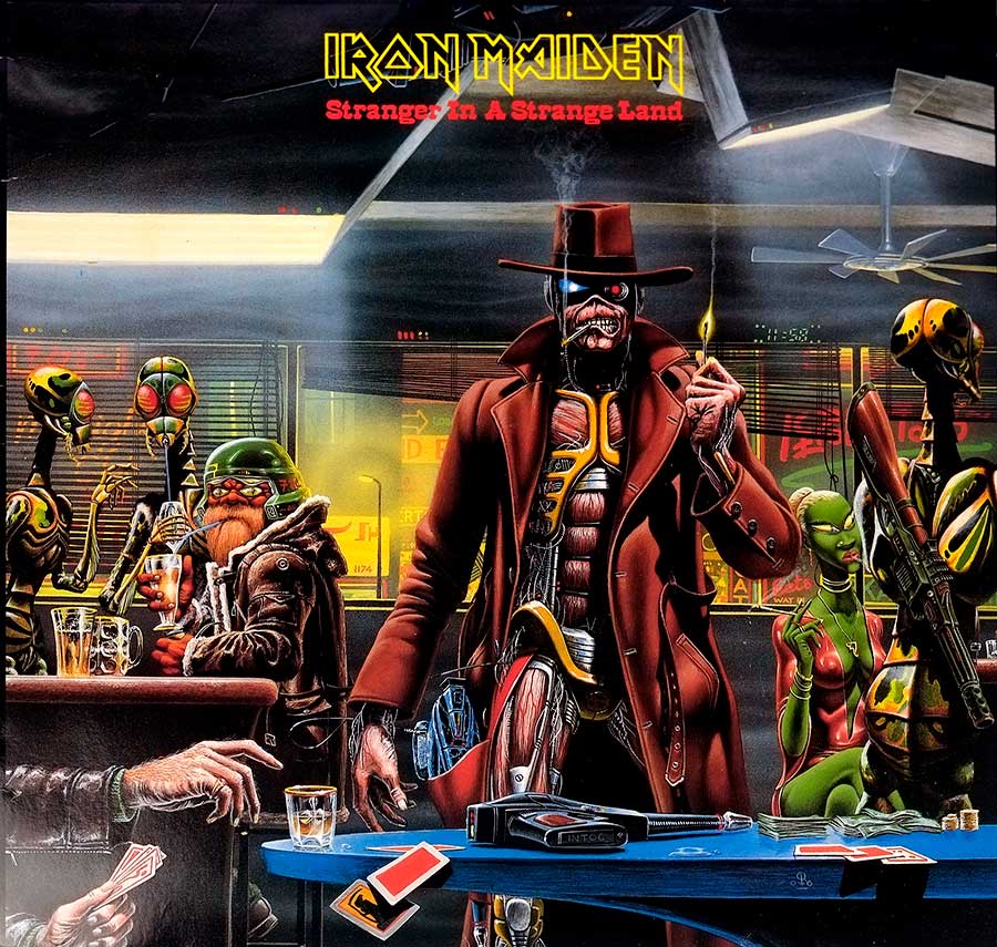 Front Cover Photo Of IRON MAIDEN - Stranger in A Strange Land 12" Maxi