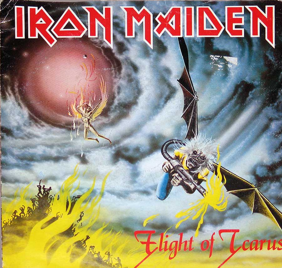 IRON MAIDEN - Flight Of The Icarus France 7" Single Picture Sleeve Vinyl album front cover