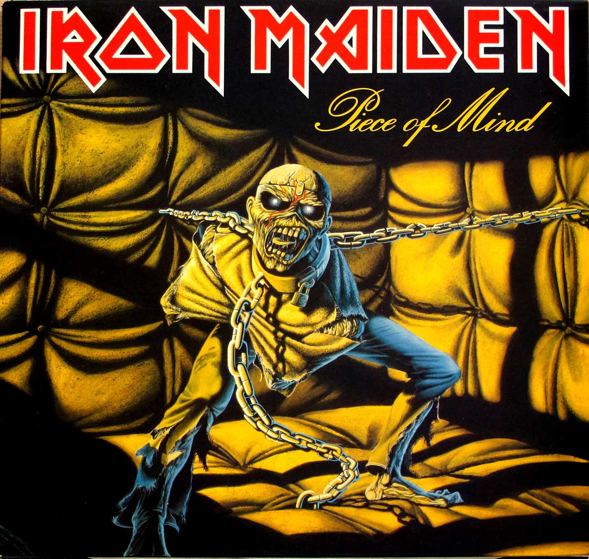 Album Front Cover Photo of IRON MAIDEN - Piece Of Mind France Gatefold Album Cover 