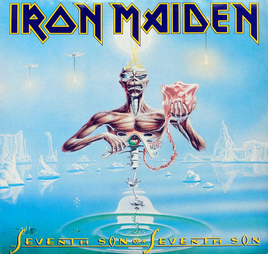 IRON MAIDEN - Seventh Son of the Seventh Son France Release 12" Vinyl LP Album front cover https://vinyl-records.nl
