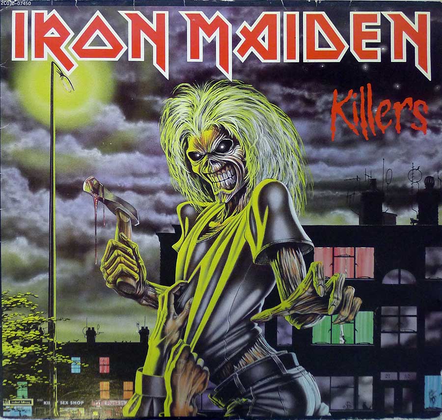 IRON MAIDEN - Killers France Release 12" LP ALBUM VINYL  album front cover