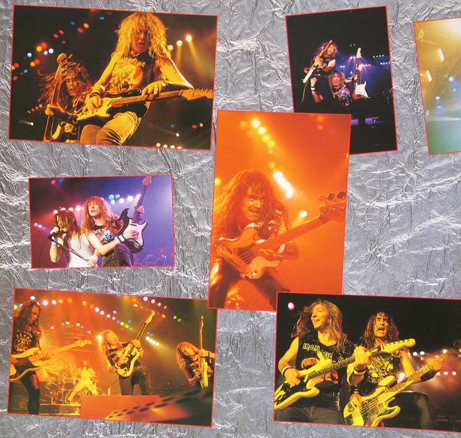 Photo of the left page inside cover IRON MAIDEN - A Real Dead One 