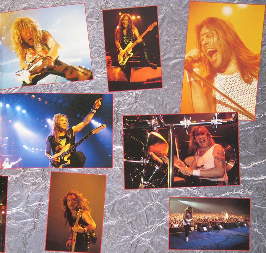 Photo of the right page inside cover IRON MAIDEN - A Real Dead One 