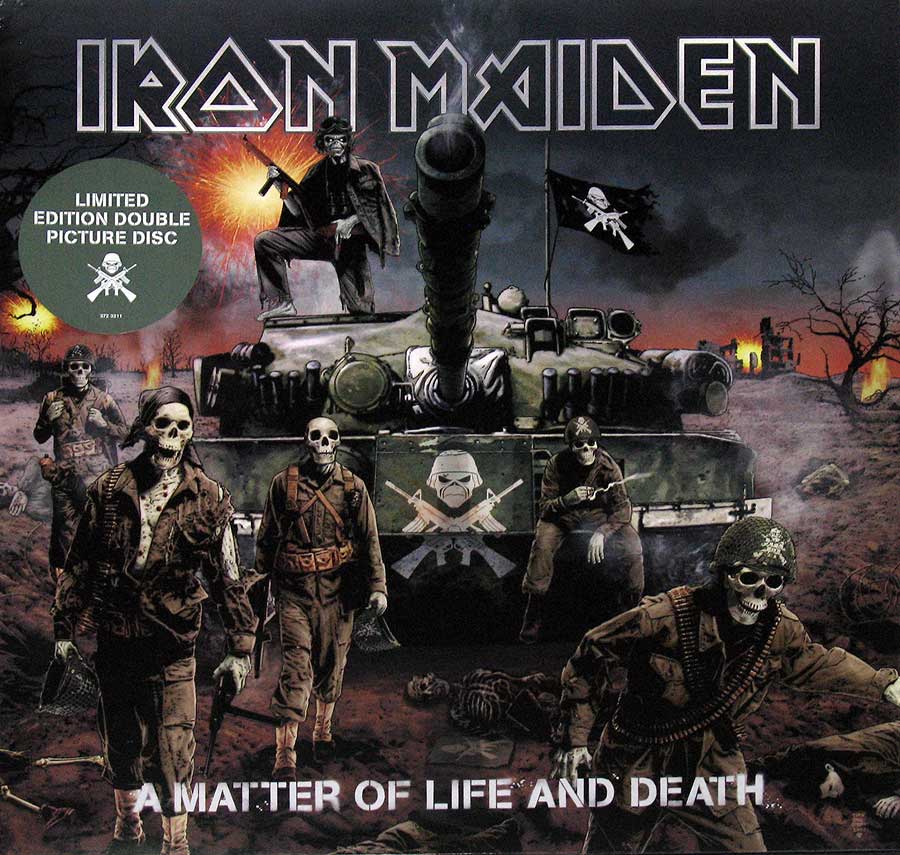 IRON MAIDEN - A Matter Of Life And Death 2LP PICTURE DISC front cover https://vinyl-records.nl